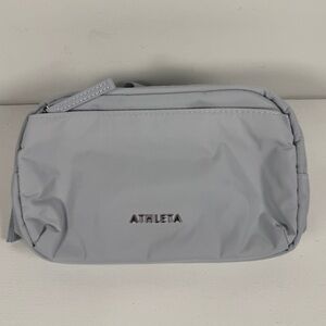 Athleta All About Crossbody Belt Bag Light Grey Brand New with Tags